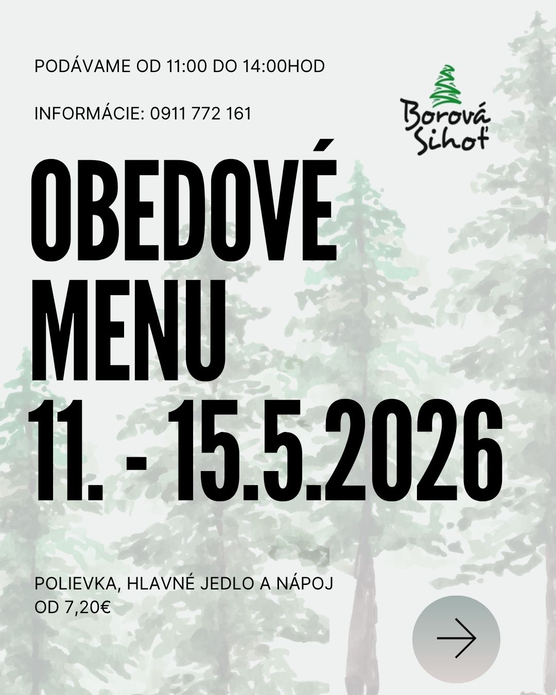 Obedov&eacute; menu