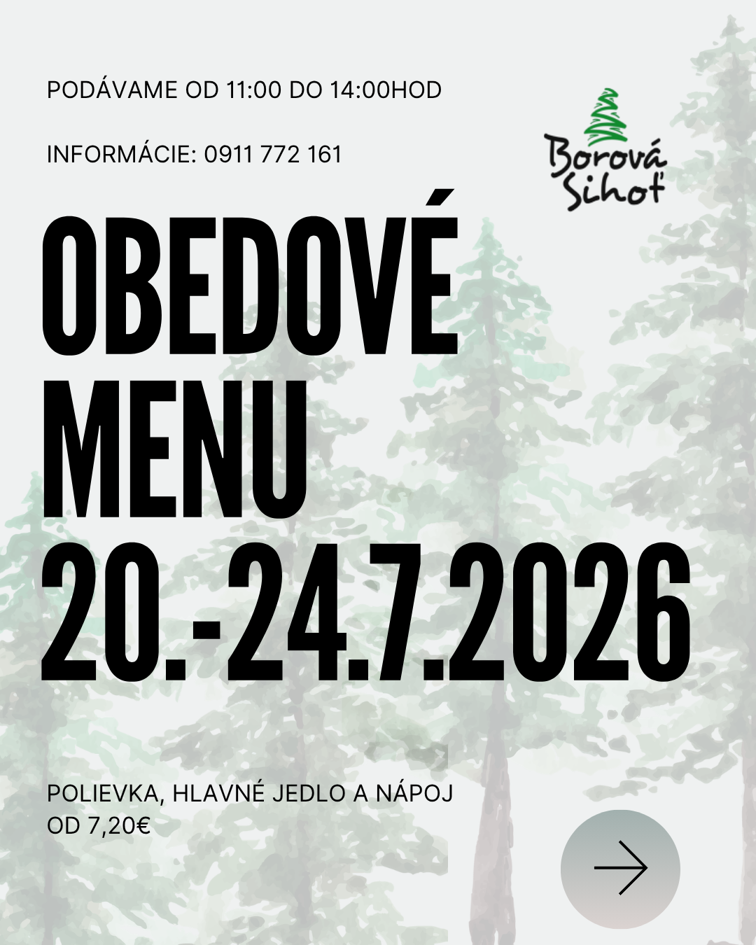 Obedov&eacute; menu